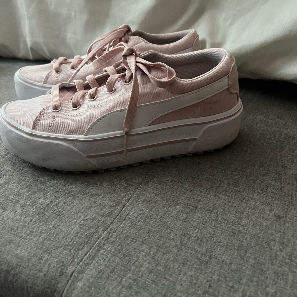 Women's Pink Platform Sneakers